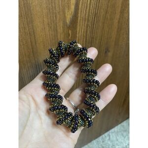 Purple Gold & Green Twisted Bead Bracelet‎